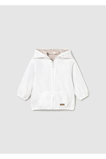 MAYORAL Newborn Baby Boy Child Windbreaker-Dual Face Coat White