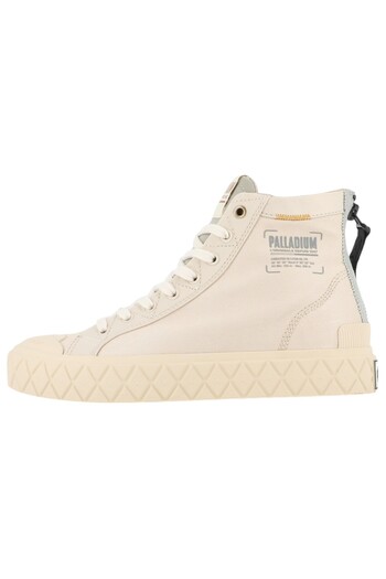 Palladium Damen High Sneaker Palla Ace Detroit 79499-210-m Weiß Sahara Baumwolle