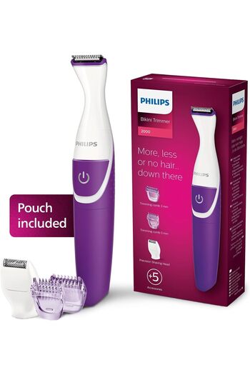 Philips Essential Bikini Trimmer. Trim. Shave & Style. Mini Shaving Head Included. Portable. Battery