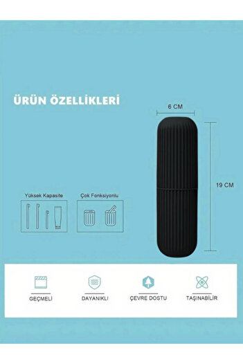Lova Çok Fonksiyonlu & Dayanıklı Diş Fırçalık – Seyahat İçin İdeal!