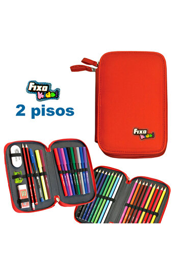 Grafoplast Equipped pencil case Fixo Kids Red
