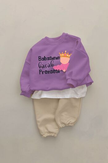 ADABEBEK New Season Daddy's Little Princess Printed 2-Piece Baby Set 232306