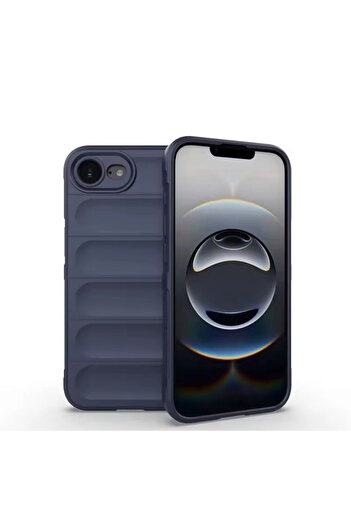 m.tk moveteck iPhone 16E Case Launch Matte Feel Wavy Handheld Anti-Slip Camera Protection Colorful Soft Velvet Silicone