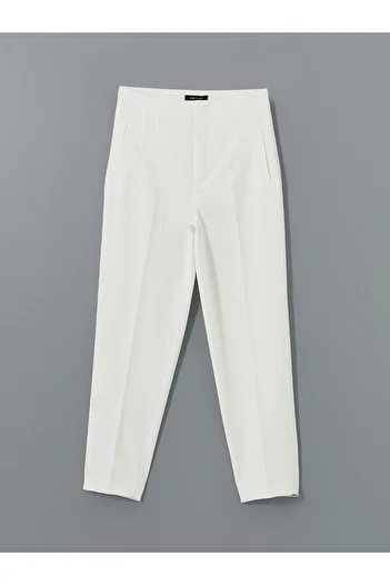 LC Waikiki Lcw Vision Ecru Skinny Fit Women's Trousers
