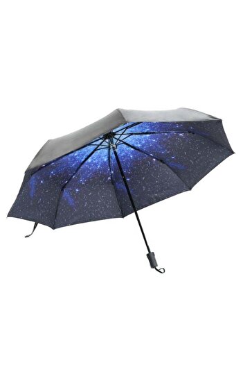 Generic Folding Sunny-Rain Umbrella Black