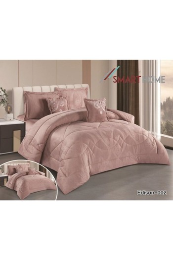 smart home Double Velvet Hotel Bedspread, Fits 200X120cm Bed, 4 Pieces Double Sided Bedspread