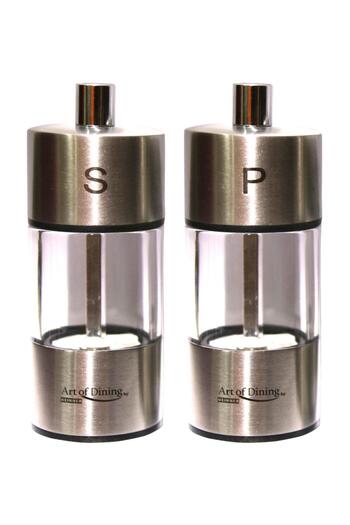 Art of Dinning by Heinner 2 PIECES SALT & PEPPER GRINDER SET, 9 CM