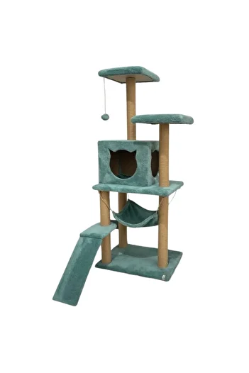 Reyo Pet S9 Cat Scratching Tower with Platform 124 cm Turquoise