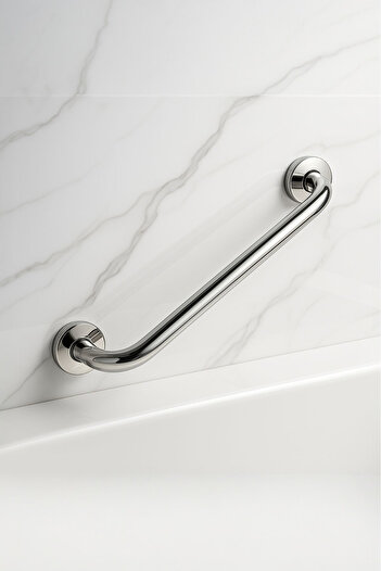 Milenay Elderly and Body Disabled Grab Bar, Bathtub Handle, Chrome Plated, 40cm