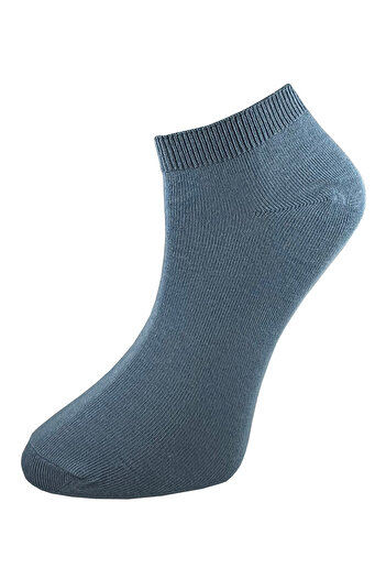 SİHİRLİ AYAKLAR 6 Pairs Men's Combed Cotton Socks Men's Booties Socks Short Socks Light Blue