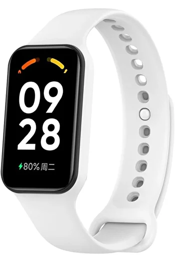Fibaks Xiaomi Mi Band 8 Active Compatible High Quality Silicone Cord Strap Smart Watch Lanyard Wristband
