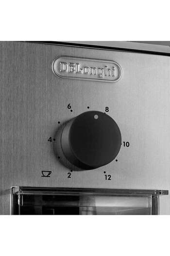 DELONGHİ مطحنة قهوة ديلونجي، شفرة من الفولاذ المقاوم للصدأ، نظام أمان مزدوج