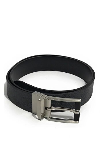 Guess Ανδρική μαύρη ζώνη NUREMBERG REV & ADJ H35 BMNULOP5135-BLA