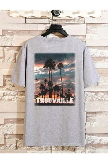 VBSVİBES Μπλουζάκι Unisex Γκρι Oversize Trouvaille με στάμπα