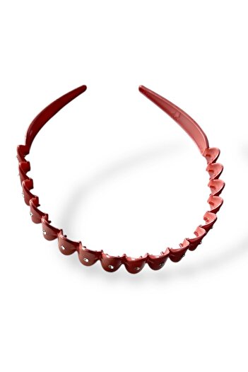 TAKIŞTIR Pink Color Stone Detailed Crown