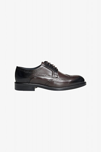 ALTINYILDIZ CLASSICS Men's Brown 100% Leather Comfortable Sole Classic Shoes