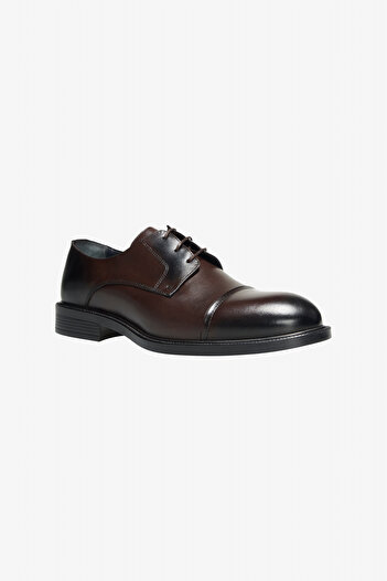 ALTINYILDIZ CLASSICS Men's Brown 100% Leather Classic Shoes