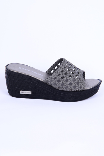 Pierre Cardin 3530 Straw Comfortable Sole Platinum Daily Women's Slippers