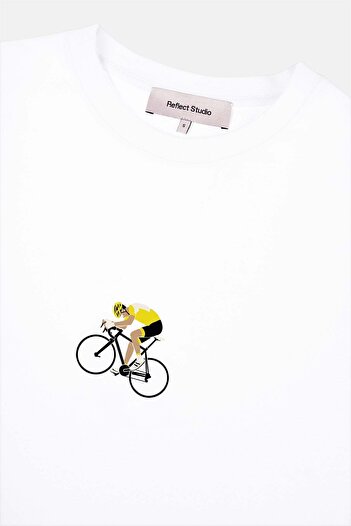 Socrates Tour De Cyclist Lightweight T-Shirt - White
