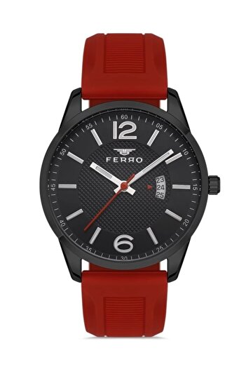 FERRO Bordo Silikon Kordon Erkek Kol Saati F11316d-zk