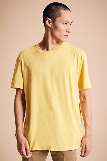 DeFacto Crew Neck 100% Cotton Short Sleeve T-Shirt - New Regular Fit V7699Az23Sp