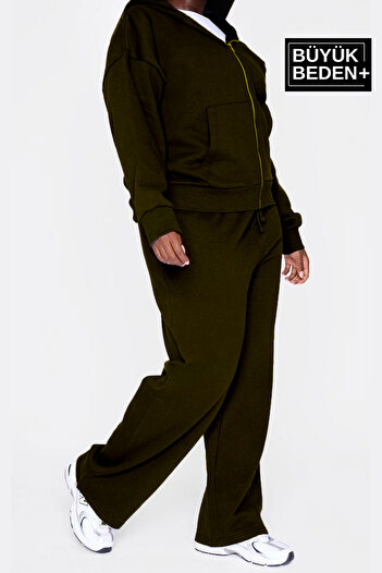 Superlife Women's Plus Size Brooklyn Printed Slim Sweatpants Spr25Beak54