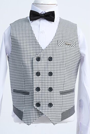 Doctor junior Slim Fit 2-Piece Suit and Houndstooth for Boys