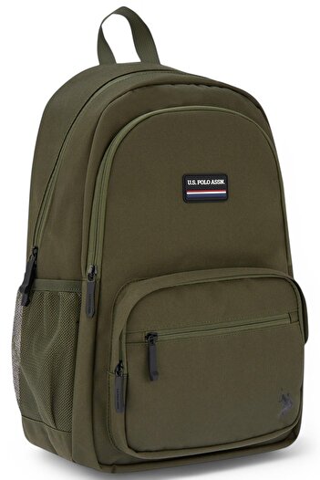 U.S. Polo Assn. U.S. Polo Assn. Placan25054 High School & College Backpack – Stylish Design for Everyday and Travel Khaki