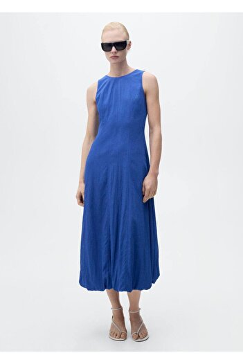 MANGO Woman Midi Dress with Crinoline