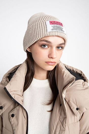 DeFacto Women's Label Printed Knitwear Beret Y1094az23wn