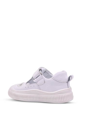kids A more Joy Baby Girl and Boy Genuine Leather Anatomical White Casual Shoes