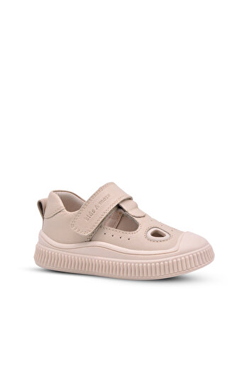 kids A more Joy Baby Girl and Boy Genuine Leather Anatomical Beige Color Casual Shoes
