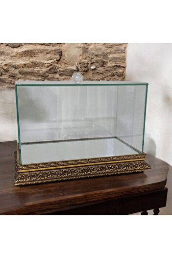 AYZ HOME Χρυσό Προίκα Αρραβώνα Μήκος Πακέτου 35*20*20 cm Ξύλινο με Καθρέφτη Βάση