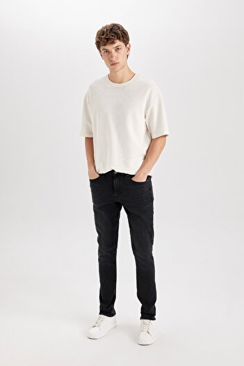 DeFacto Pedro Slim Fit Skinny Fit Κανονική μέση στενό τζιν παντελόνι R8788az24sp