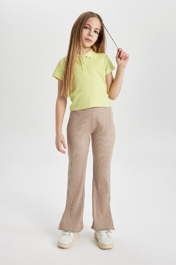 DeFacto Girls Flare Fit Ribbed Camisole Pants Z8781A624Sm