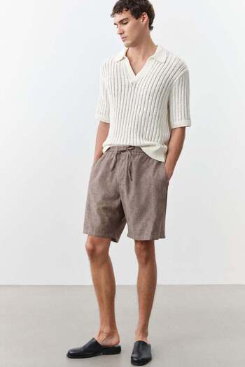 H&M Regular Fit Linen-blend shorts