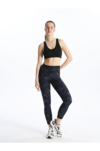 LC Waikiki Black V-Neck Crop Women's Sports Tank Top