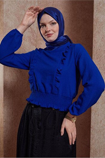 Alvina Ruffle Detailed Elastic Blouse - 44616