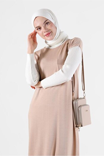 Alvina Two Color Knitwear Dress 42018