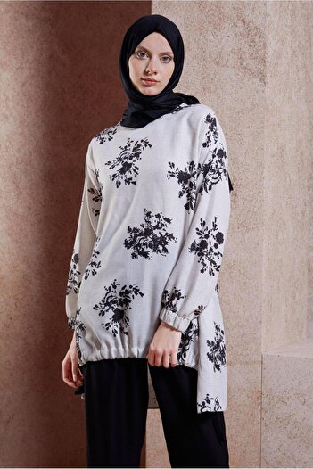 Alvina 44538ModelLinen Effect Trousers Set