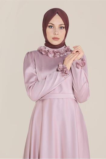 Alvina Floral Embroidered Collar - Dress 40677