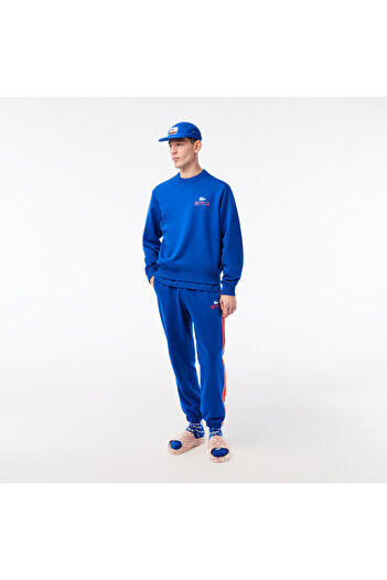 Lacoste X Netflix Erkek Baskılı Mavi Şapka