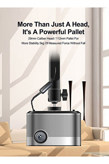 Generic Aluminum Alloy Retractable Projector Mount with 360° Gimbal, Load-Bearing 5kg Suitable for Hanging