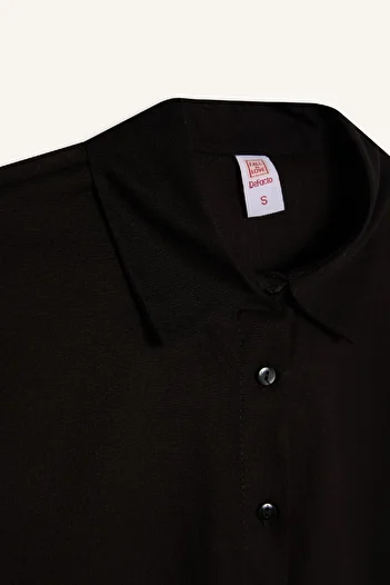 DeFacto Regular Fit Cotton Beach Shirt-Fall in Love W8241Az24Sm