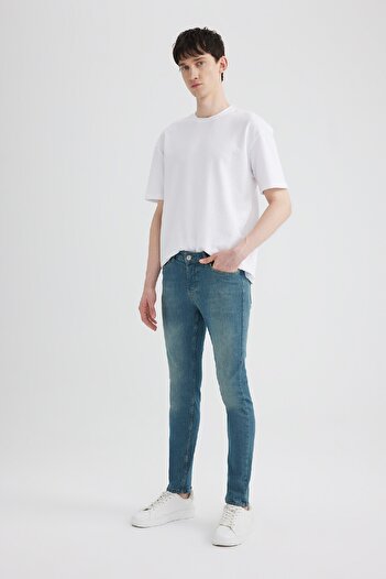 DeFacto Super Skinny Ekstra Dar Kalıp Normal Bel Ekstra Dar Paça Jean Pantolon R8760az24sp