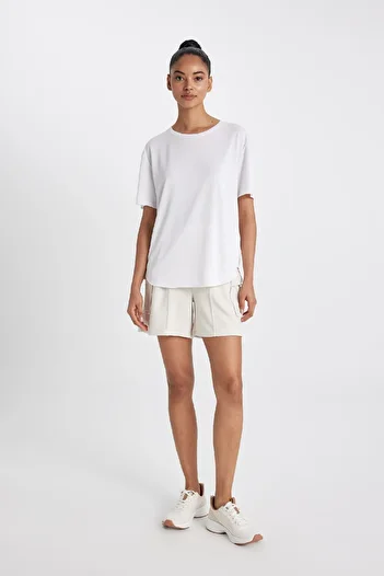 DeFacto DeFactoFit Modal Short Leg Shorts - Paperbag C0466AX24SM