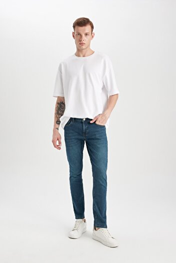 DeFacto Pedro Slim Fit Regular Waist Skinny Leg Jeans - B0398Ax24Sp