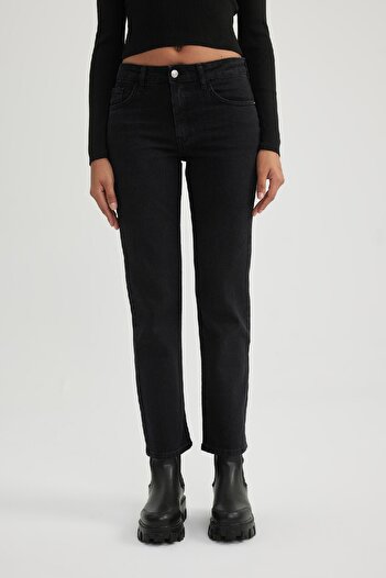 DeFacto Slim Fit Slim Fit High Waist Ankle Length Jeans Pants C1094Ax23Cw