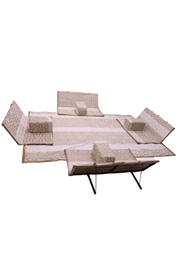 smart home A heritage floor seating set consisting of 9 pieces, suitable for travel, land trips, and the garden