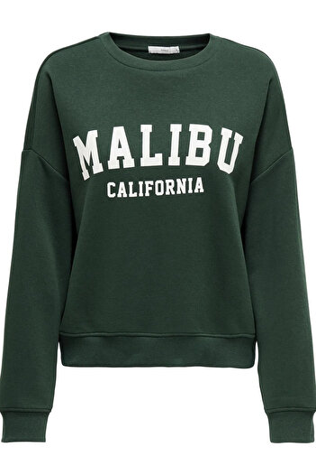 ONLY Onlsweat Life L/S Crew O.Size State Noos Emerald Women's Sweatshirt 15254183